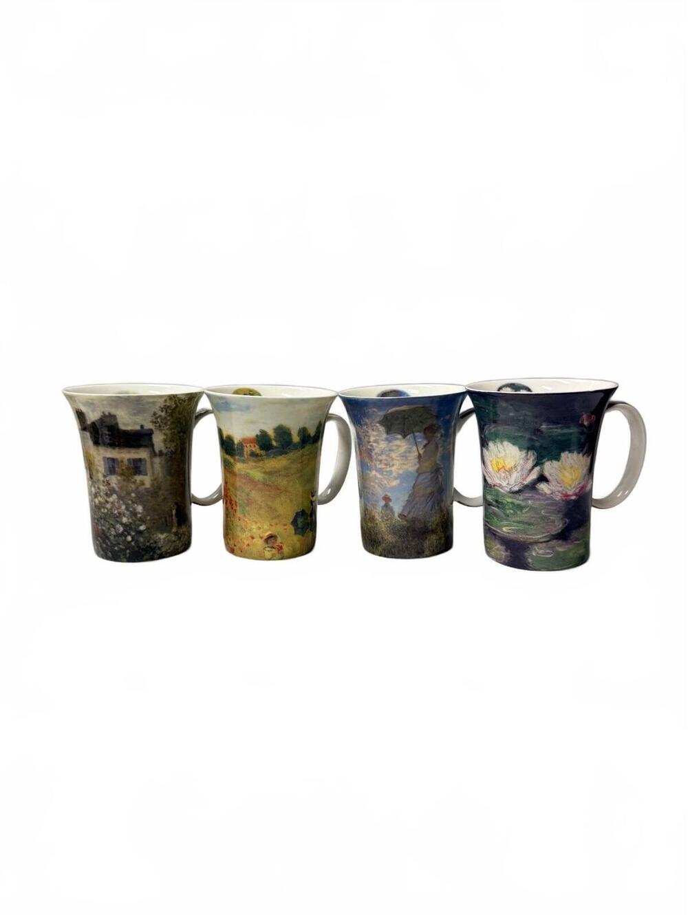 McIntosh Claude Monet Bone China Mugs Set of 4